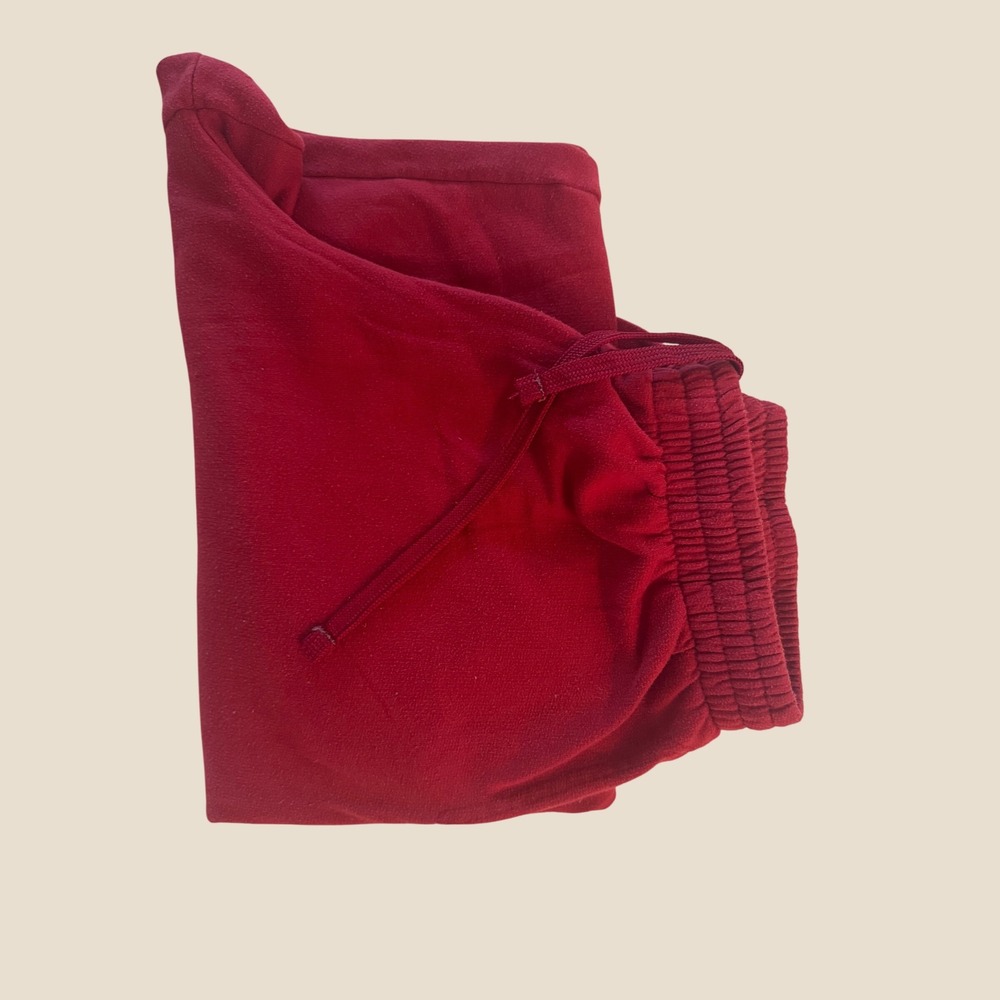 Unbranded Sweatpants Mens XXL Red Elastic Cuff Drawstring Joggers MA325400‎